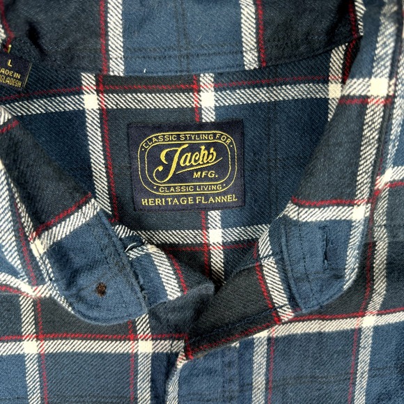 Jachs Heritage Flannel Shirt Men Large Plaid Hiking Cozy Lumberjack - Picture 5 of 9